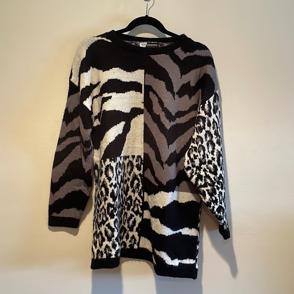 Vintage 80s sweater - New Concepts brand - size large